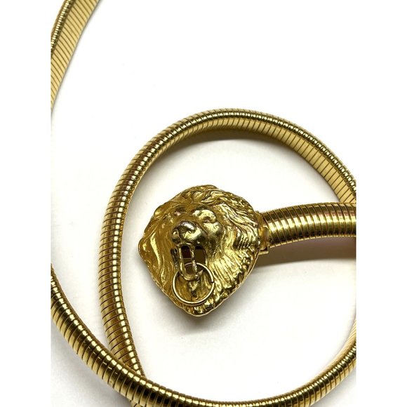 Vintage Lion Door Knocker Gold Belt